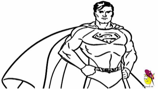 Супермен для рисования легко