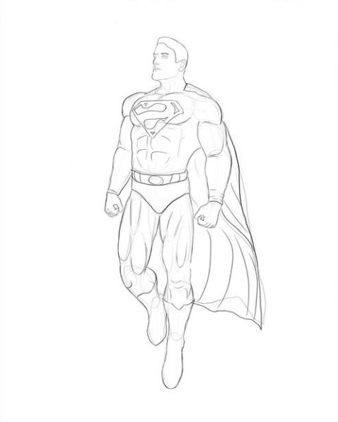 Несложные рисунки супергероев