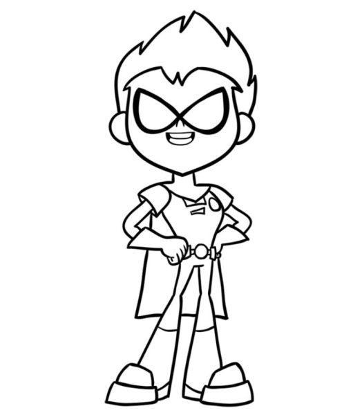 Робин рисунок