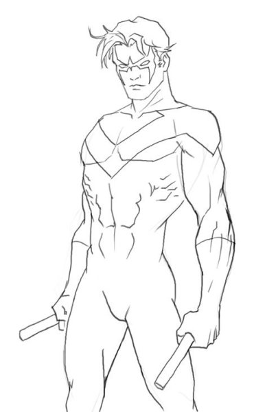 Портрет Робин Гуда нарисовать