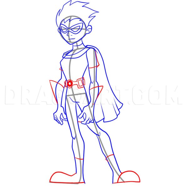 Рисуем Бэтмена поэтапно