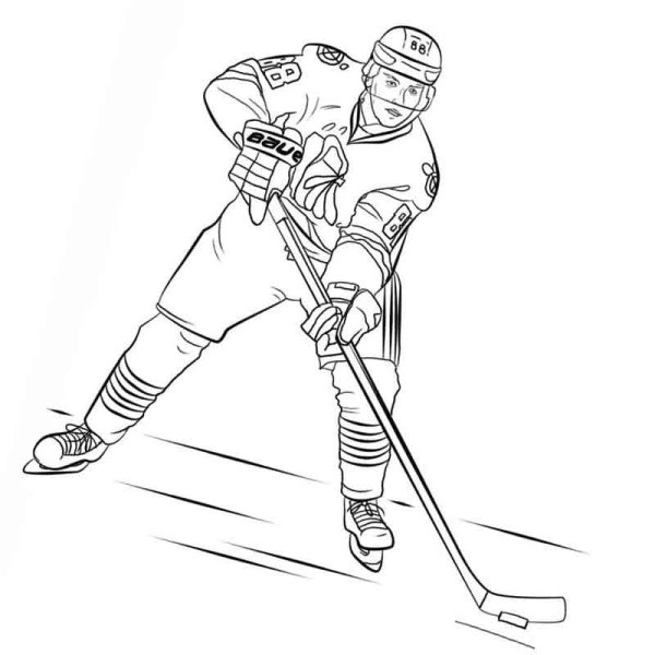 Раскраска хоккеист