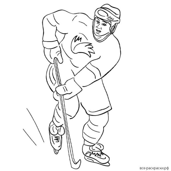 Разукрашки хоккеистов
