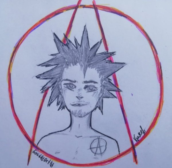 Король и Шут рисунок маркерами