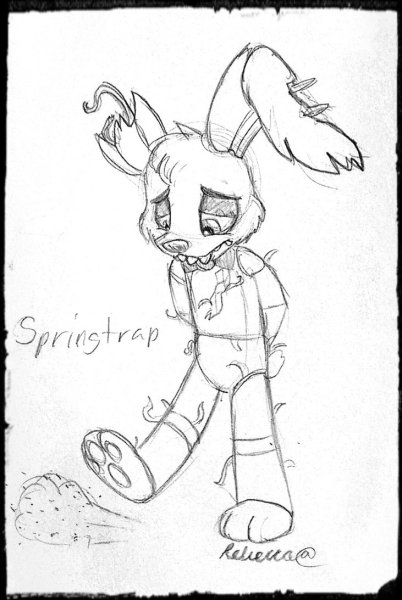 ФНАФ рисунки для срисовки карандашом