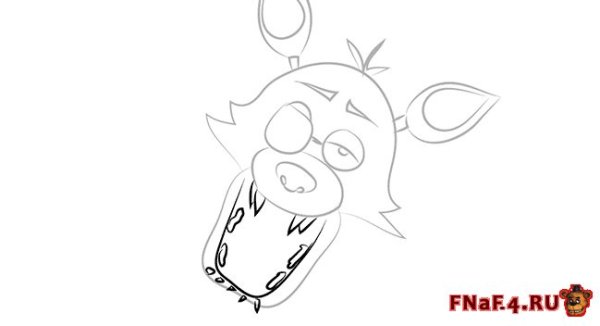 Как нарисовать Фокси поэтапно