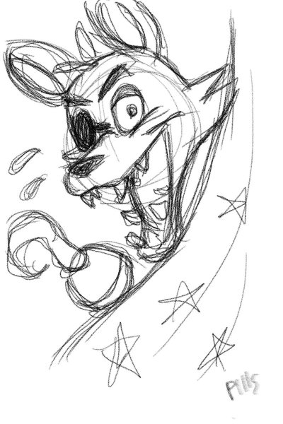 Скетчи ФНАФ Фокси