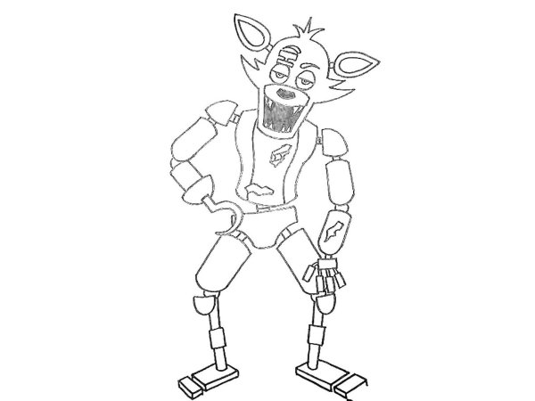 АНИМАТРОНИК Фокси раскраска