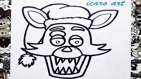 Раскраска ФНАФ 9