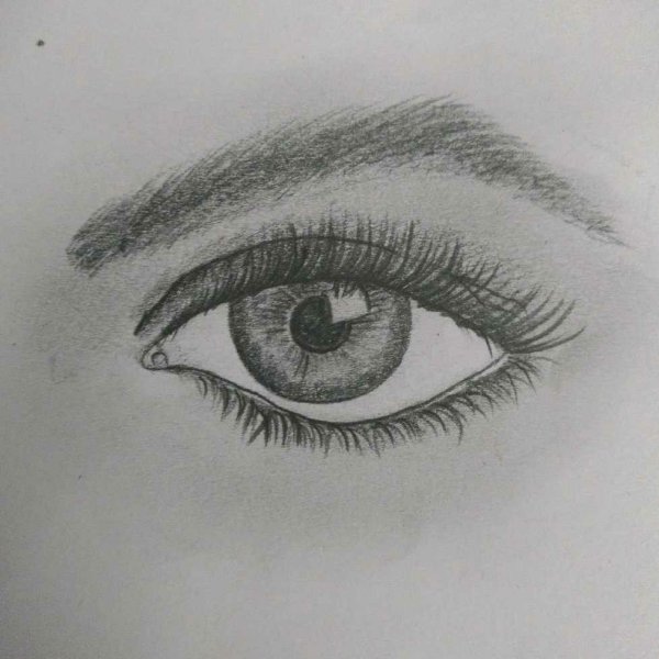 Глаз набросок легкий
