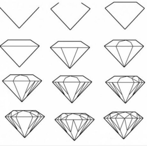 Бриллиант эскиз