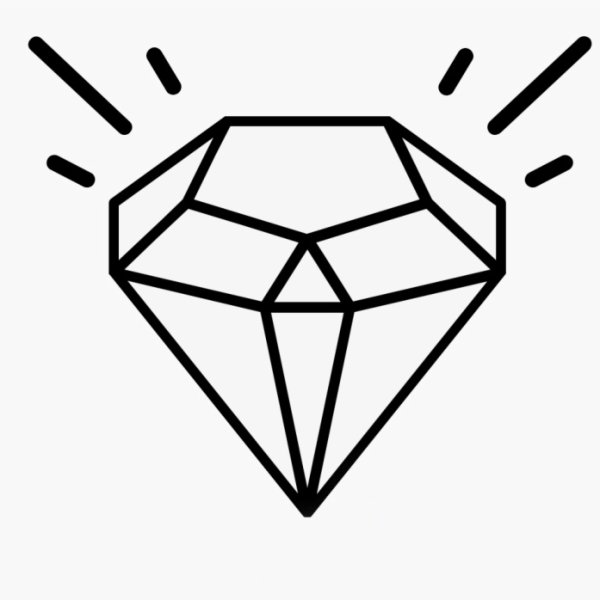 Алмаз нарисовать