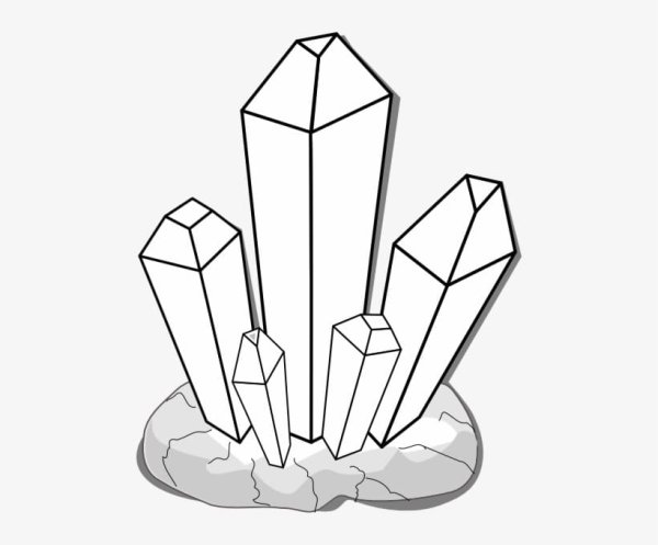 Раскраска Кристалл