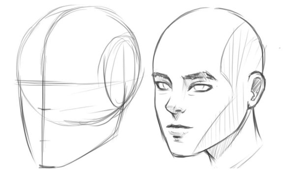 Рисовка лица