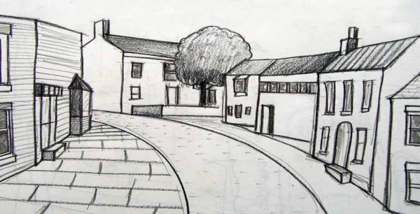 Перспектива улицы легко