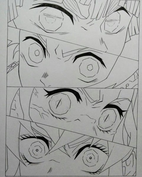 Клинок рассекающий демонов рисовка