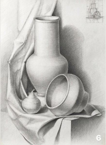 Натюрморт карандашом