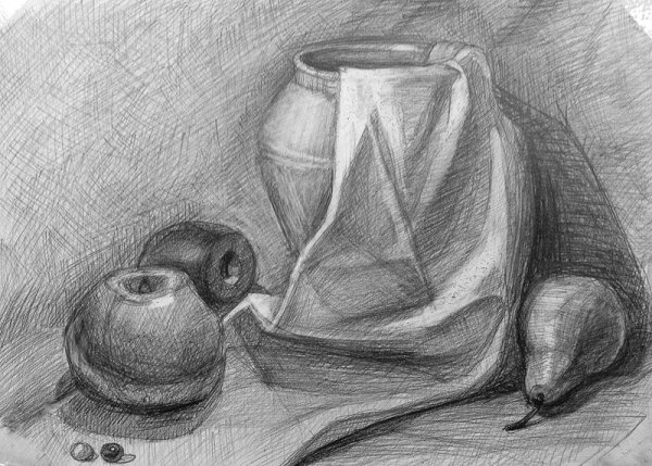 Натюрморты карандашом Юрий Кушевский