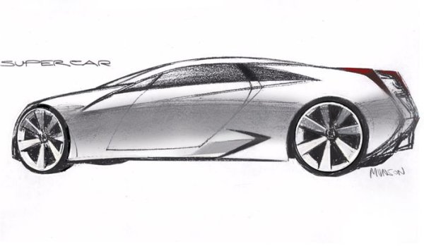 Кадиллак рисунок карандашом