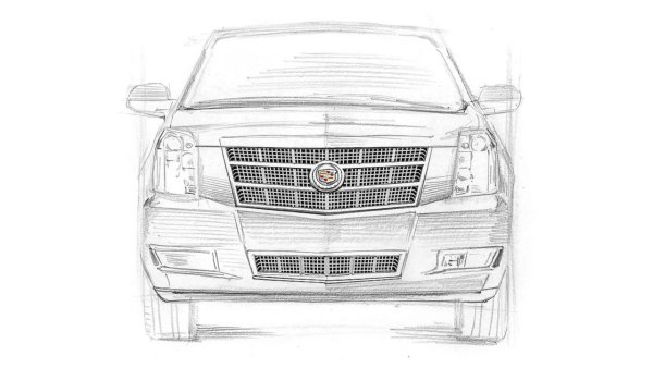 Раскраска Cadillac Escalade 2021
