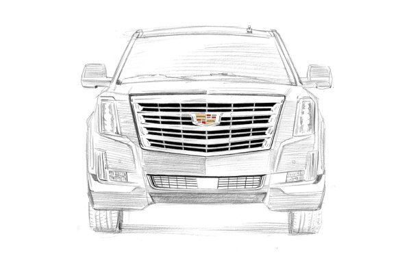 Разукрашки Кадиллак Эскалейд