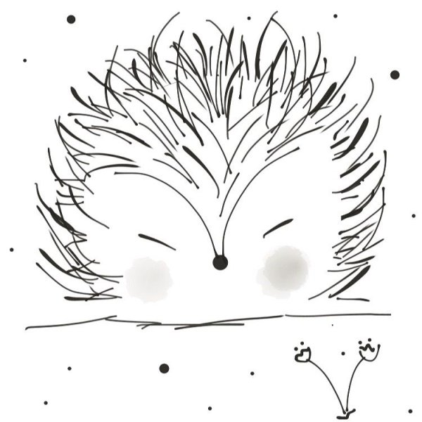 Ежик карандашом