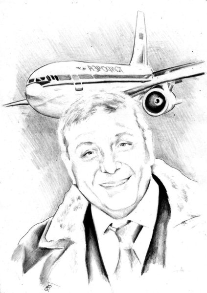 Летчик рисунок карандашом