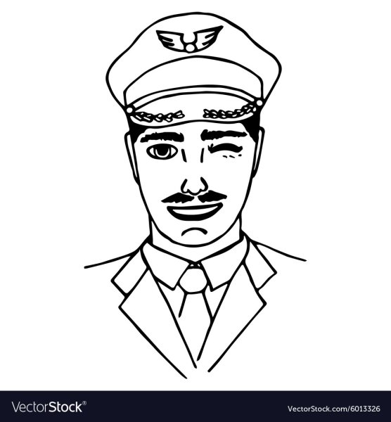 Пилот рисунок карандашом