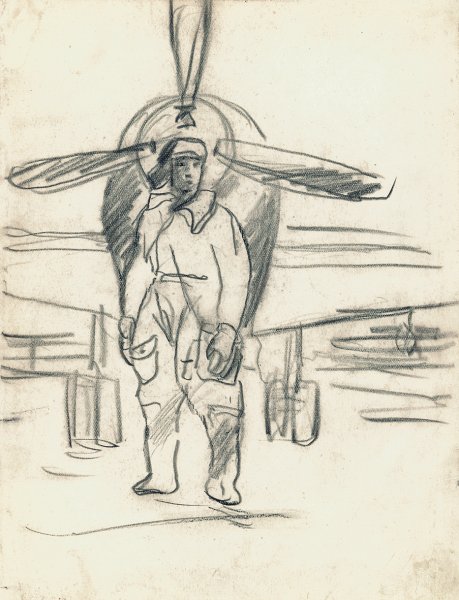 Маресьев летчик рисунок