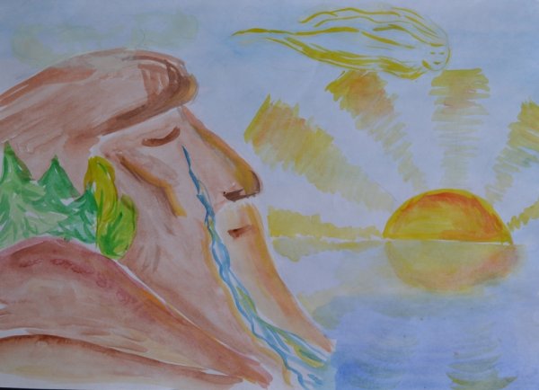 Иллюстрация к утесу Лермонтова