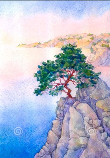 Скала набросок