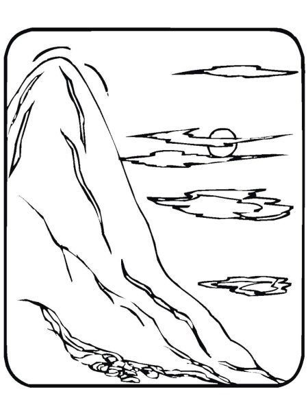 Скалы карандашом