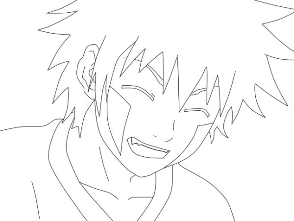 Раскраска Наруто Киба