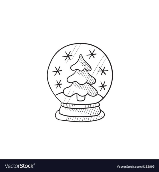 Снежный шар раскраска