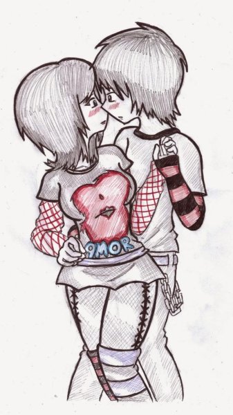 Аниме ангел карандашом