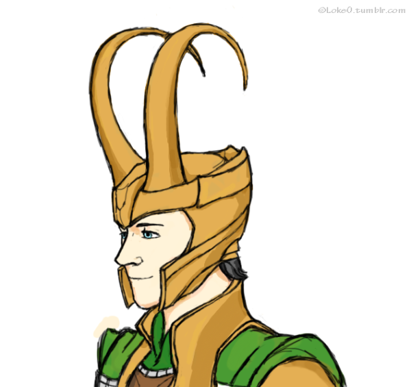 Локи Марвел для срисовки