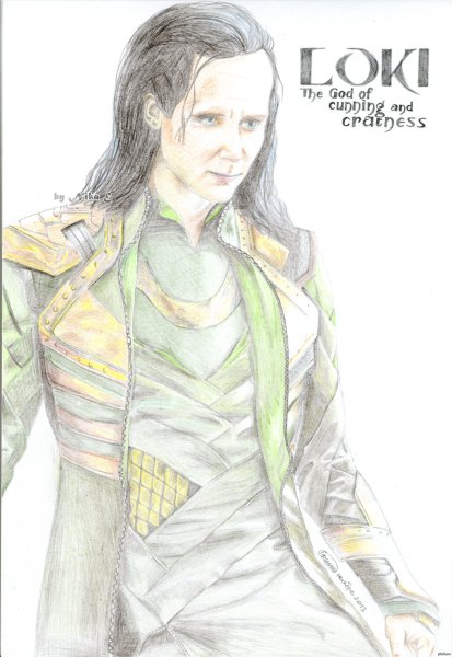 Скетч Локи Лафейсон
