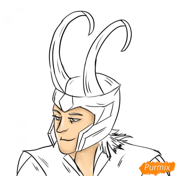 Скетч Локи Лафейсон