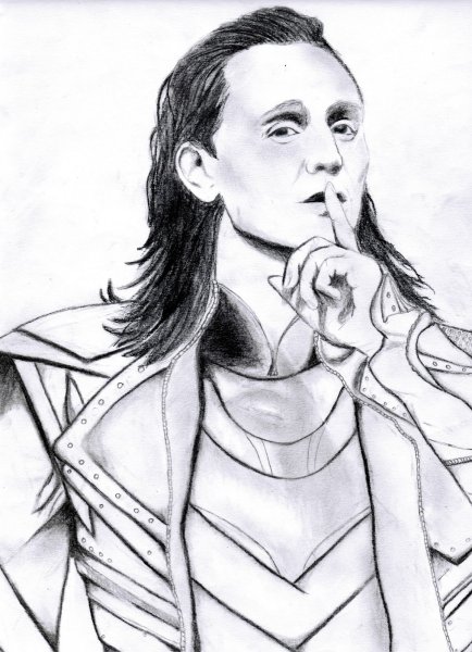 Скетч Локи Лафейсон