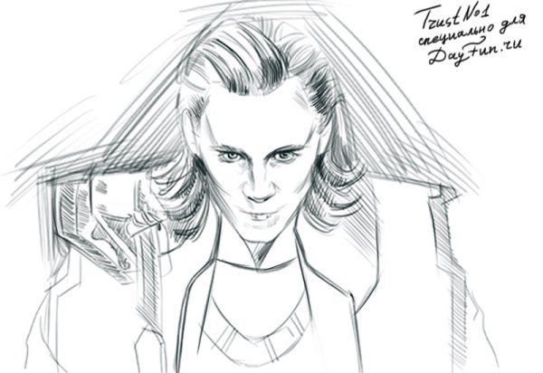 Локи Марвел черный