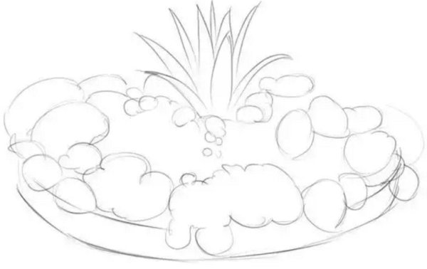 Раскраска цветы на клумбе 1 класс