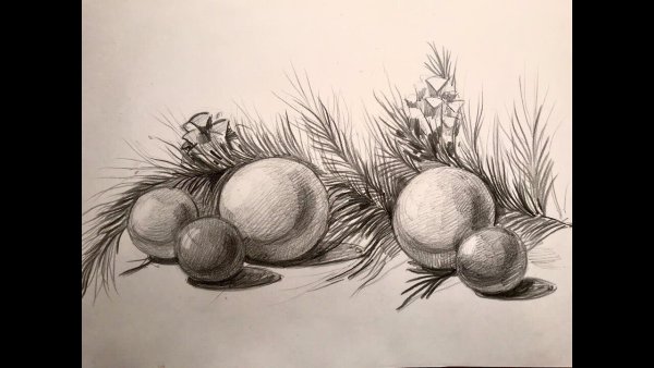 Новогодний натюрморт для детей