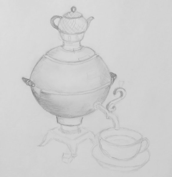 Самовар карандашом