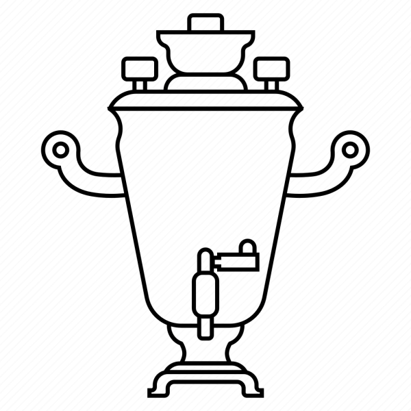 Самовар рисунок