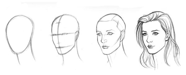 Поворот головы в портрете