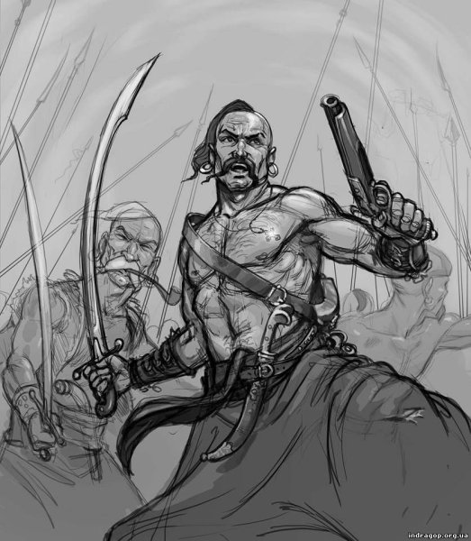 Казак рисунок