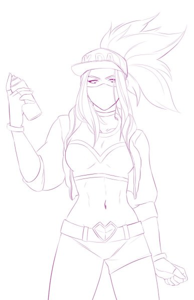 Лига легенд раскраска KDA