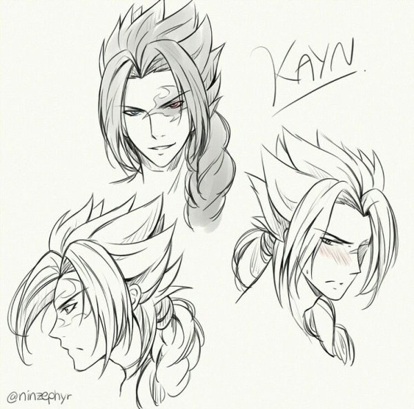 Каин лига легенд карандашом