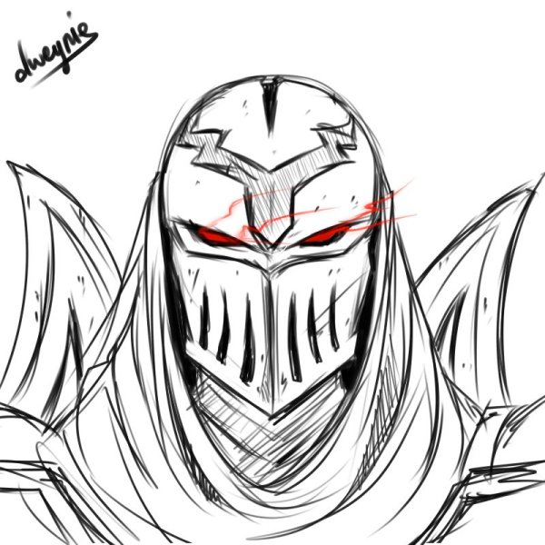 Лига легенд карандашом