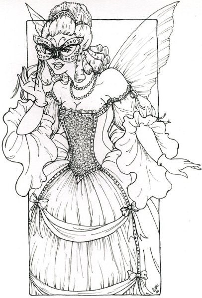 Раскраска маскарад